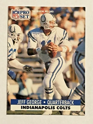 Jeff George (#177) - Indianapolis Colts - 1990 NFL Pro Set - Image 1 of 2