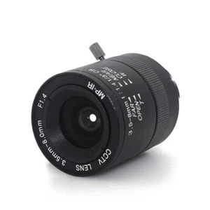 Lente de montaje manual IRIS 3,5-8 mm CS para cámara industrial ¡Lo último!! - Imagen 1 de 7