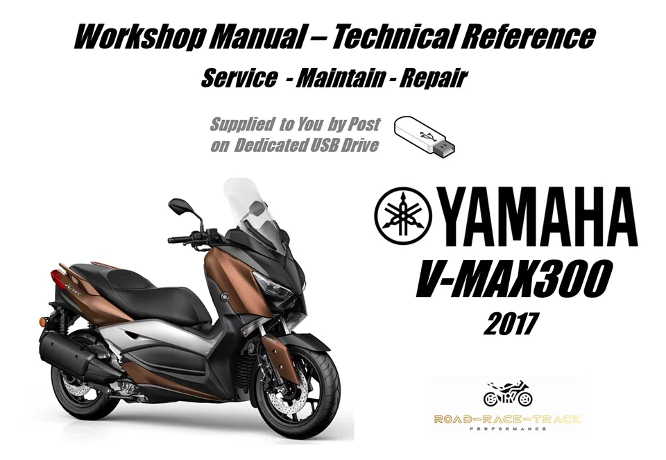 Yamaha  VMAX300 VMAX 300 Service Repair Workshop Manual USB   2017 - Image 1 of 4