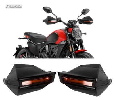For Ducati Scrambler 1100 400 800 7/8" 22mm Handguards Windshield Protector ABS - Image 1 of 4