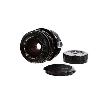 Lente de enfoque manual Nikon 35 mm f/2,8 PC-NIKKOR sin IA, negra {52} con perilla cromada Foto 1 de 4