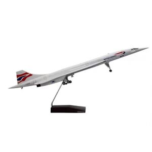 1:160 Concorde supersonic airliner aviation A380 Plane Model / LED Light & Wheel