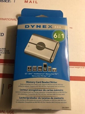DYNEX 6 IN 1 MEMORY CARD READER WRITER DX-CR6N1 - Image 1 of 4