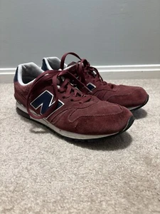 MENS NEW BALANCE 565 SUEDE TRAINERS - Size 10.5- Red And Navy Ml565bnv RETRO - Picture 1 of 9