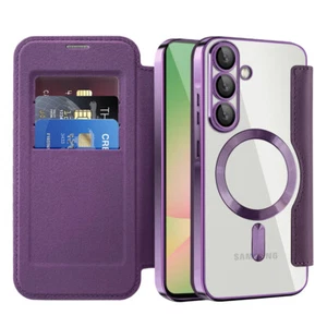 Para Samsung A16 5G/A26 5G/A56 5G Cuero Magnético Abatible Tarjeta Billetera Estuche Cubierta - Imagen 1 de 21