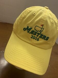 The Masters Augusta National Golf Womens Hat  Cap Yellow American Needle PGA