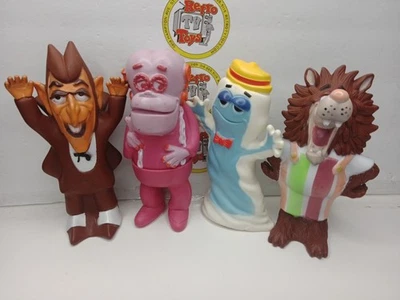 Juego De Colección 4 Figuras General Mills Contar Chocula Fruta Bruto Franken Boo Berry 1970 Foto 1 de 4