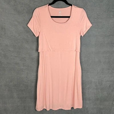 Vestido Kindred Bravely Mujer Pequeño Rosa Manga Corta Bambú Maternidad Enfermería Foto 1 de 4