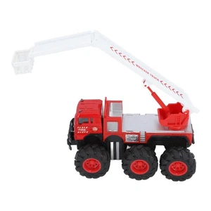 (Style 3)1:16 Scale Diecast Fire Truck Vehicles Realistic Alloy Big 6 Wheel - Picture 1 of 12