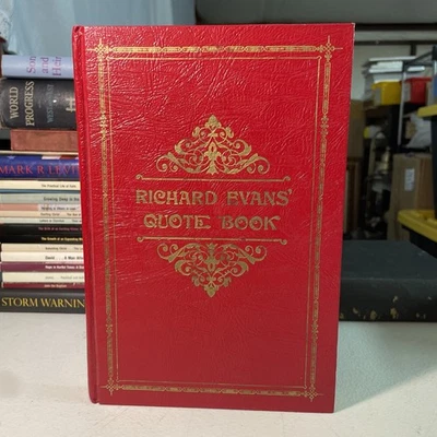 Richard Evans' Quote Book; By Richard L Evan’s;  1st Edition 13th Print 1989 Foto 1 de 4