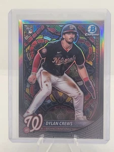 2025 Bowman Chrome Dylan Crews Etched In Glass SSP Case Hit RC Stained Glass - Bild 1 von 2