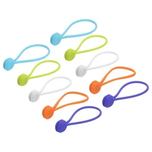Magnetic Cable Clips 7.5 Inch x 0.6 Inch 5 Color 10 Pcs - Afbeelding 1 van 5