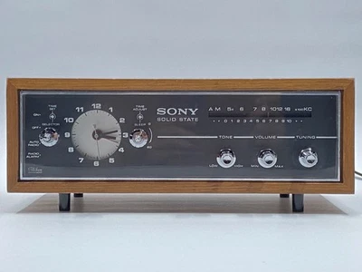 Vintage Sony Solid State Transistor Clock Radio Model 8RC-54 Retro 1960s V.Clean - Image 1 of 4