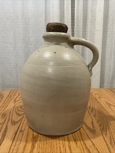 Antica brocca in gres smaltato sale FH Cowden 10” ceramica primitiva whisky - Foto 1 di 9