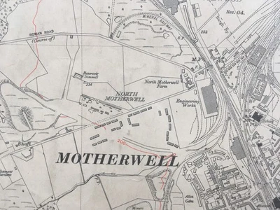 Prov. Edition Topo Map of the Motherwell Quarter Sheet Lanarkshire XII. SW. - Image 1 of 4