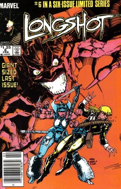 Longshot #6 (Newsstand) VG; Marvel | low grade - Art Adams Last Issue - w/Bag+Bo - Image 1 of 1