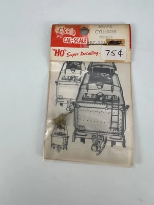 Cal-Scale HO Model Train Repro Part Brass #BC-221 Brake Cylinder Tender New - Image 1 of 3