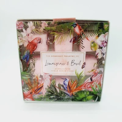 The Somerset Toiletry Lemongrass & Basil Exfoliating Sugar Scribs 9 X 15g - Image 1 of 2
