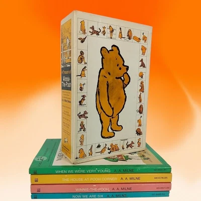 Vintage 1972 Box Set Of 4 A Treasury Of Winnie The Pooh Books Paperback in Box - Image 1 of 4