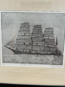Don Swann Original Etching Signed The Grain Race Framed Art Edition Limited - Picture 1 of 10