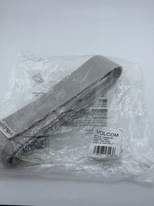 Volcom Herren Circle Web Gürtel Grau 1,5" W Leichtes Nylon Einheitsgröße Neu - Bild 1 von 2