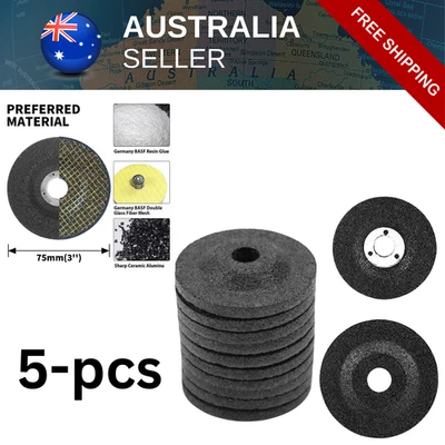 5-pcs 75mm Grinding Wheel 3" Angle Grinder Disc Metal Polishing Aperture 10mm AU - image 1 of 4