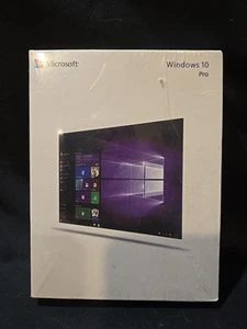 Microsoft Windows 10 Pro 32/64 Bit Sealed Retail Package USB Flash Drive - Picture 1 of 4
