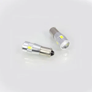 Bombillas LED H6W BAx9s BLANCAS 6000K Can-Bus 6x SMD-5630 con lente 2 piezas - Imagen 1 de 2