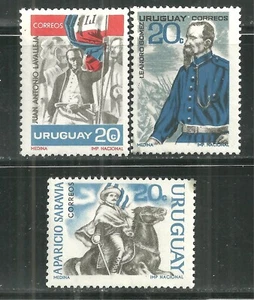 URUGUAY 737-39 MNH REVOLUTIONARIES - Picture 1 of 1