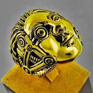 Cyber Punk Vintage 90er Roboter Ring Größe 10,5 - Bild 1 von 7