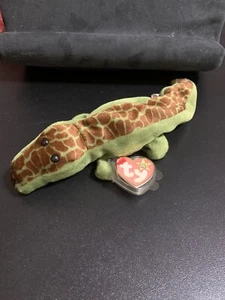 Vintage Ty Beanie Baby Ally Alligator Plush Stuffed Animal - Picture 1 of 2