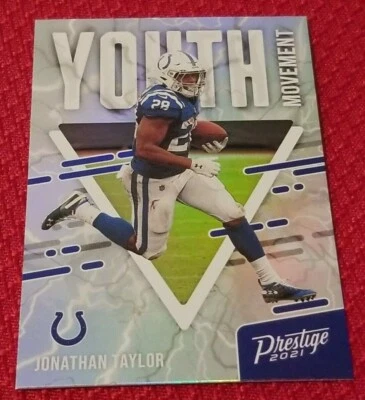 2021 Panini Prestige Football Jonathan Taylor #YM-4 Youth Movement Colts - Image 1 of 2