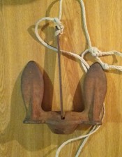 10 lb Ship Boat Anchor Decor Cast