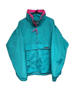 Женский белый Sierra винтажный 90-х пуловер куртка бирюзовый розовый размер большой L - Изображение 1 из 4