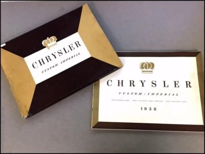 1938 Chrysler Custom Imperial Vintage Car Sales Brochure Catalog Portfolio Foto 1 de 4