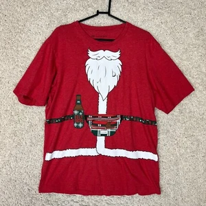 Travis Mathew T Shirt Tee Mens Large Red Santa Claus Golf Sucks Christmas Funny - Picture 1 of 7