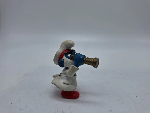 Smurfs 20141 Captain Papa Smurf 1981 Vintage Figure Toy PVC Peyo Figurine #rr1 Cover