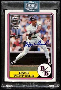 Dave Winfield 1/1 2024 Topps Archives Signature Series Boardwalk and Baseball - Imagen 1 de 2