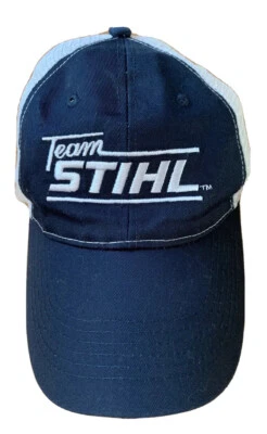 TEAM STIHL OUTFITTERS ROPA GORRA DE BÉISBOL GORRA, MALLA AZUL, CON LICENCIA, NUEVO SIN ETIQUETAS Foto 1 de 4