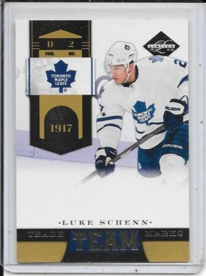 2011-12 Limited Luke Schenn Team Trademarks Gold Spotlight # 9 #d/25 - Image 1 of 2