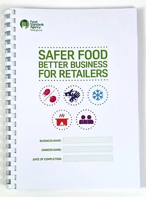 Safer Food Better Business Retailers SFBB Pack 2025 SFBB & 13 Month Diary.