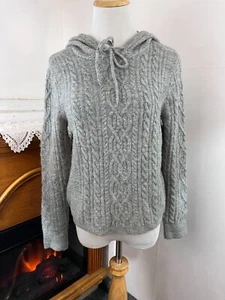 Nordstrom Court & Rowe Pullover Cable Hooded Sweater ~ Size M - Picture 1 of 6
