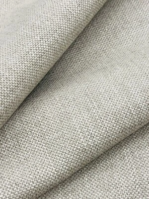 Colefax & Fowler Linen Weave Chenille Uphol Fabric Marldon Stone 12.5yd F3701-26 - Image 1 of 3