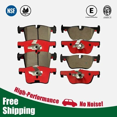 Front & Rear Carbon Fiber Ceramic Brake Pads Fit for BMW 430i xDrive 2017 - 2020 Foto 1 de 4