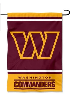 Banner de jardín de doble cara Fanatics-Washington Commanders 12,5"x18"  Foto 1 de 4