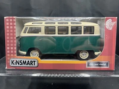 1962 Volkswagen Samba Bus Green 1/24 Kinsmart - Image 1 of 4