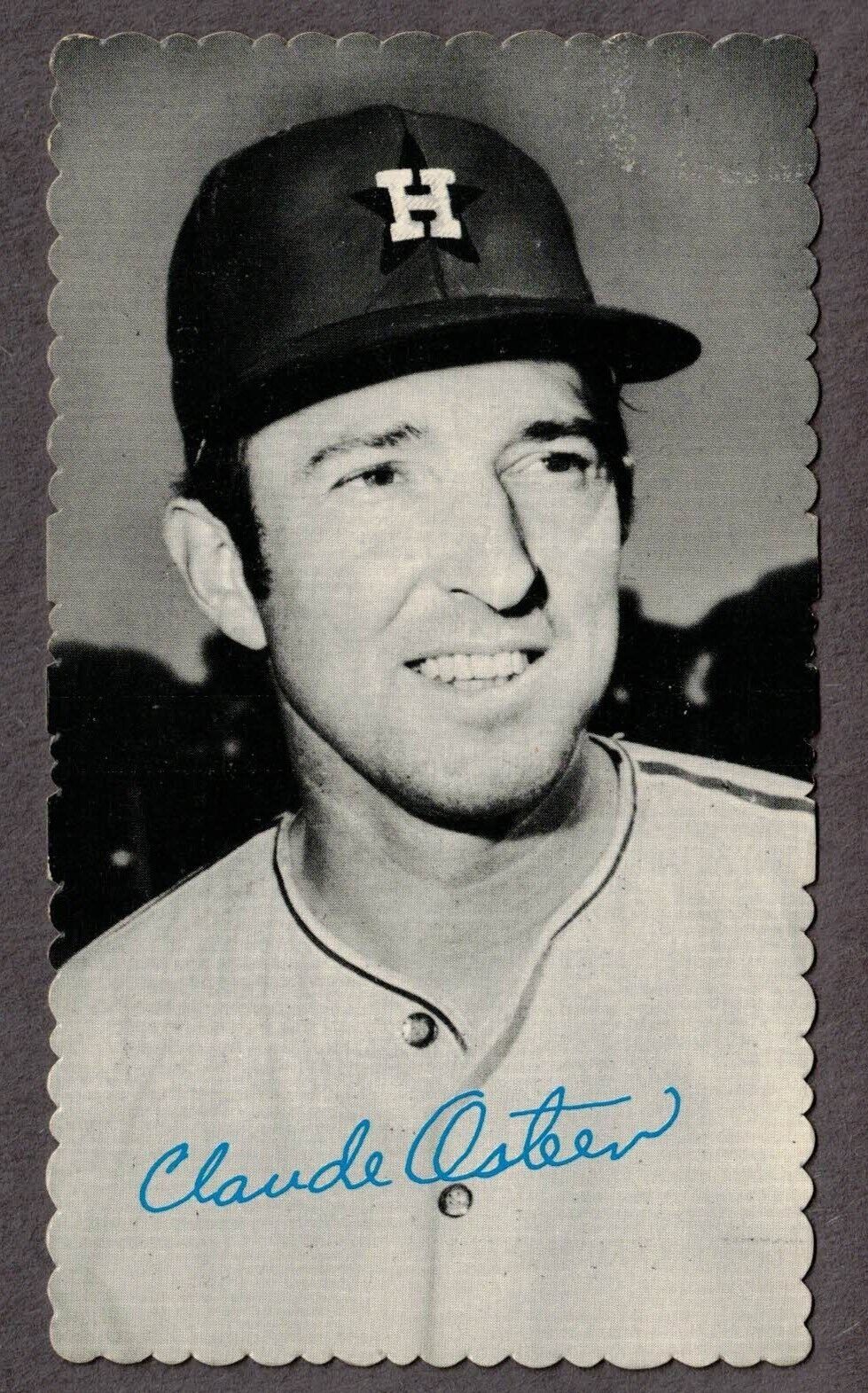 1974 Topps Deckle Edge Claude Osteen Houston Astros #38 Test Issue