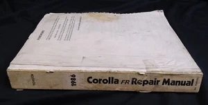 1986 Toyota Corolla FR Repair Manual OEM Factory Service Book Workshop FSM Shop - Foto 1 di 19