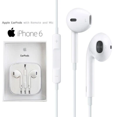 Genuine iPhone 6S 6 Plus SE 5S 5C 5 EarPods Headphones EarPhones Handsfree MD827 - Image 1 of 4