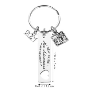 New House Theme Keyring Keychain Fashion Hanging Pendant Elegant Key Chain - Picture 1 of 12